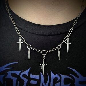 Stainless steel Dagger Necklace